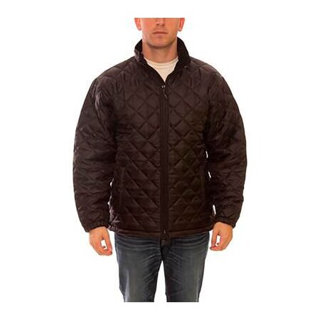Tingley Workreation Quilted Insulated Jacket, Size Men's 2XL, Collared, Black J77013.2X